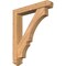 Ekena Millwork Balboa Arts and Crafts Smooth Bracket w/ Offset Brace, Western Red Cedar, 5 1/2"W x 30"D x 36"H BKT0604X30X36BOA03SWR - alternate 1